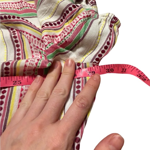 ✨ Ramy Brook XS/S Embroidered Stripe Ruffle Dress Cover-Up Boho Resort ✨ - Picture 4 of 6